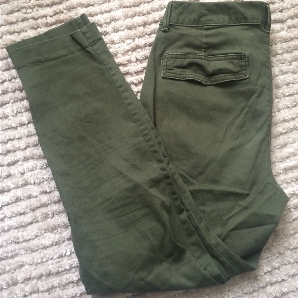 Olive green chinos